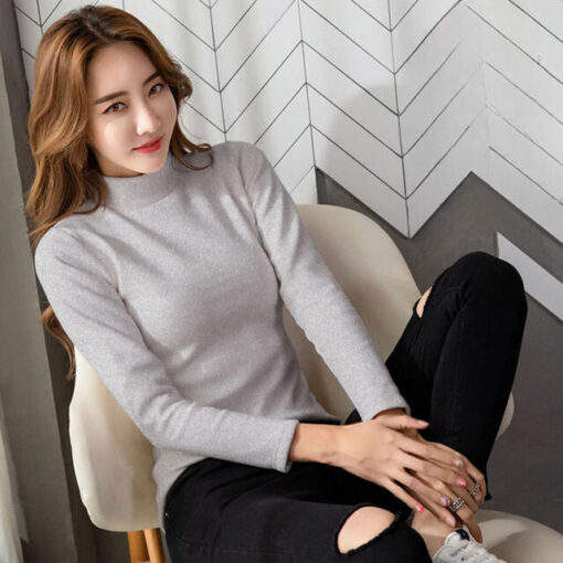 Blusa de Inverno com Veludo Interno