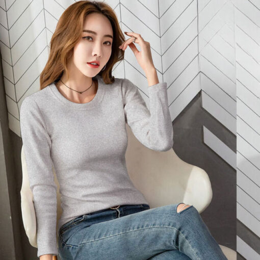 Blusa de Inverno com Veludo Interno